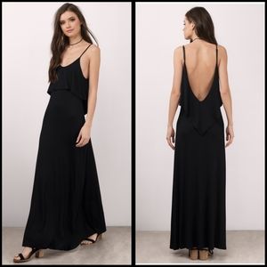Tobi • Backless Maxi w/ Ruffle Top